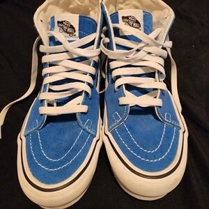 Vans Blue and White Athletic Shoes